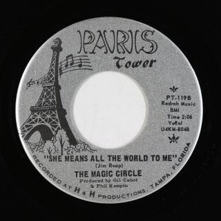 Garage Psych 45 - Magic Circle - She Means All The World - Paris Tower Vg,  Mp3