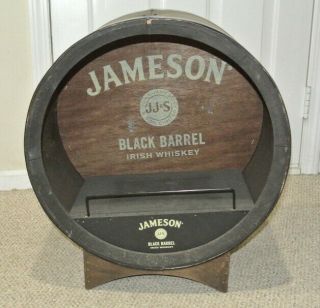 Jameson Irish Whiskey Black Barrel Advertising Display