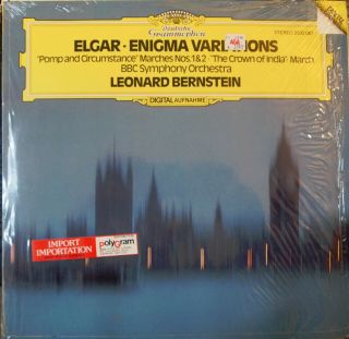 Elgar: Enigma Variations / Pomp & Circumstance No.  1 & 2 - Bernstein (lp)
