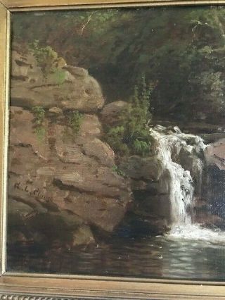 Early Landscape Oil Painting - Signed George Lafayette Clough (1824 - 1901) 9