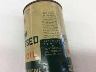 Vintage Conoco Germ Processed Miniature Motor Oil Can Bank - RARE 8