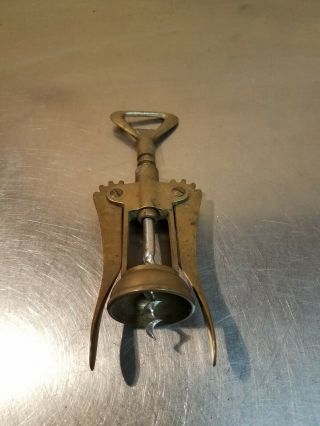 Vintage Bolla Bardolino Italy Brass Wine Bottle Opener Corkscrew
