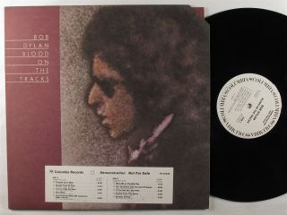 Bob Dylan Blood On The Tracks Columbia Lp Nm Wlp