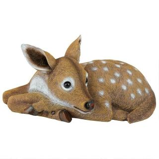 Hershel The Forest Fawn Baby Deer Design Toscano Exclusive Hand Painted Statue