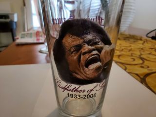 James Brown Godfather Of Soul Flying Saucer Father’s Day 16 Oz.  Glass 2007