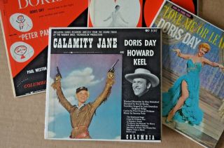45 Rpm Doris Day Columbia B - 347 Calamity Jane Soundtrack 2 Records 1953 Nmt