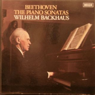 Ultra Rare Org Uk 10 Lps Box Wilhelm Backhaus Beethoven Piano Sonatas Decca Sxl