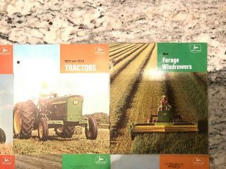 6 John Deere early 5020 1020 2020 tractor combine Baler Plows brochure 3