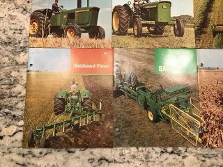 6 John Deere early 5020 1020 2020 tractor combine Baler Plows brochure 4