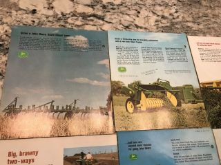 6 John Deere early 5020 1020 2020 tractor combine Baler Plows brochure 7