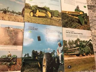 6 John Deere early 5020 1020 2020 tractor combine Baler Plows brochure 8