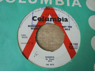 The Rats - Spoonful 1965 Uk 45 Columbia Demo Mod/r&b Mick Ronson