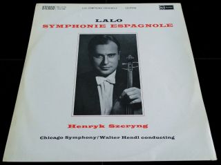 Lalo: Symphonie Espagnole - Henryk Szeryng RCA Living Stereo SB - 2120 ED1 2