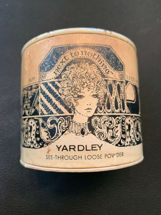 Vintage Yardley See Through Loose Powder Buff Next To Nothing Advertising