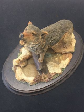 Howling Wolf Large By Country Artists Made In England Figurine Great Shape L13 2