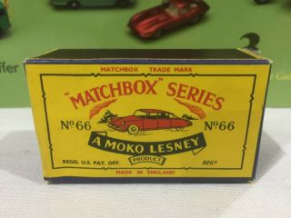 Moko Lesney Matchbox 66a Citroen Ds19 B5 Box Empty.