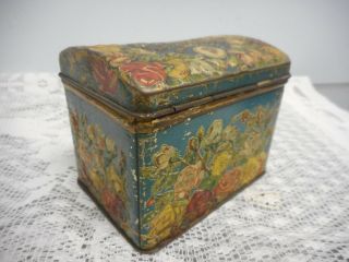 OLD LARGE RARE 1900 RUSSIAN IMPERIAL ANTIQUE TIN TEA BOX WISSOTZKY RUSSIA EMPIRE 6