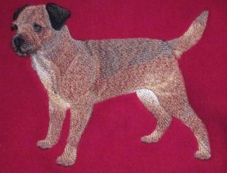Embroidered Ladies Fleece Jacket - Border Terrier C4888 Sizes S - Xxl