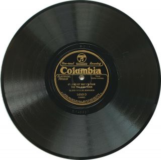 78 RPM COLUMBIA 14343 BLIND WILLIE JOHNSON DALLAS MOTHER ' S CHILDREN BLUES 1927 ♫ 2