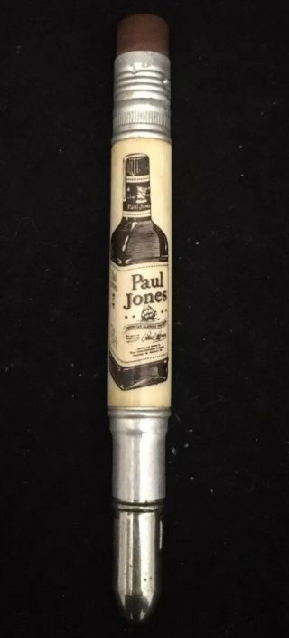 Vintage Paul Jones Whiskey Bullet Pencil Louisville,  Ky Alcohol Advertising