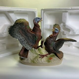 1983 Limited Edition Porcelain Wild Turkey Fighting No.  3 Full Size Decanter Wow
