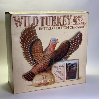 1979 Limited Edition Porcelain Wild Turkey Series Ii No.  1 Full Size Decanter