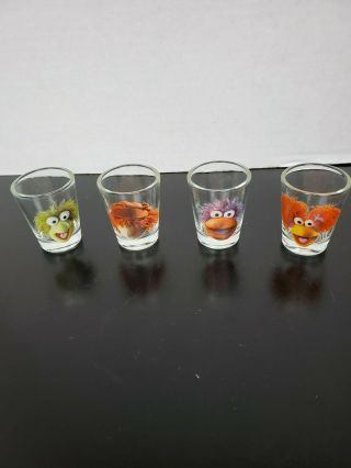 Set Of 4 Muppet Shot Glasses