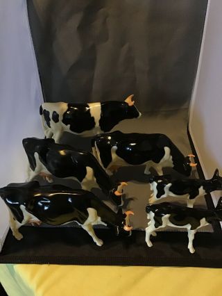Vintage Hartland Holstein Herd,  Bull,  Cow,  Calf Plastic Figurines / Toys