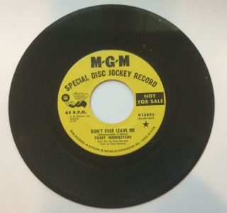 Northern Soul 45 Tony Middleton To The Ends Of The Earth/ Don ' t Ever Leave Me 2