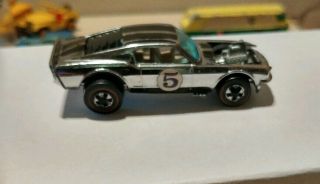 1969 Hot Wheels Redline Mustang Boss Hoss 5 Club Kit Chrome W White Interior Hk