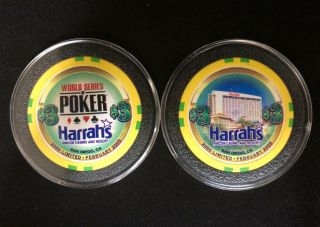 Uncirculated $3 Harrah ' s Rincon San Diego WSOP 2005 Casino Chip Poker VERY RARE 3