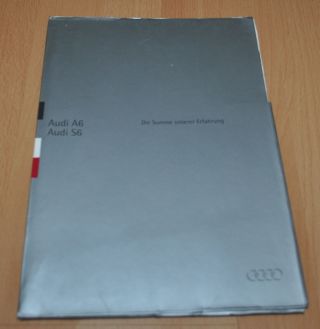 Audi A6 & S6 Brochure Prospekt 1994 1995 German Edition Folder