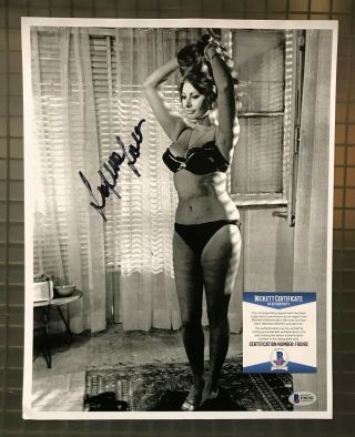 Sophia Loren Signed 11x14 Photo Autographed Auto Beckett Bas 1