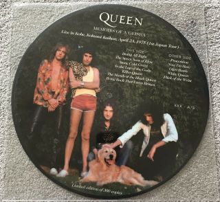 Queen - Memoirs Of A Geisha Picture Disc LP Freddie Mercury Limited To 300 Ex, 2