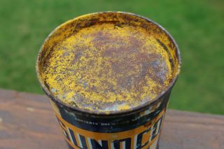 VINTAGE SUNOCO ONE POUND UNIVERSAL JOINT & WHEEL BEARING GREASE CAN - LUBRICANT 3
