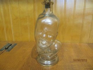 Rare Figural Crying Baby Face Bottle T.  P.  S Co N Y
