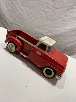Vintage Tonka Stepside Pickup Truck Red And White Tonka Vtg Check Pics