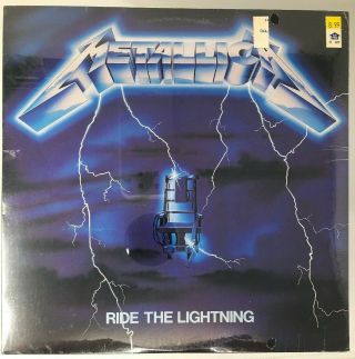 Metallica Ride The Lightning Lp Record Megaforce Elektra 1984 Factory