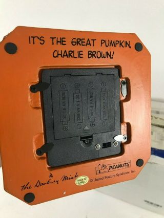 RARE The Peanuts It ' s The Great Pumpkin,  Charlie Brown Danbury 6