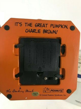 RARE The Peanuts It ' s The Great Pumpkin,  Charlie Brown Danbury 7