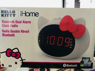 Hello Kitty Bluetooth Alarm Clock,  Speaker Music Ihome Great Gift