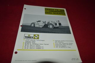 Terex Ts - 38b Loadrunner Coal Scraper Pan Dealers Brochure Dcpa2 Ver3