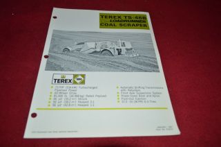 Terex Ts - 46b Loadrunner Coal Scraper Pan Dealers Brochure Dcpa2 Ver3