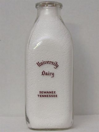 Sspq Milk Bottle University Dairy Sewanee Tn Franklin Co University Of The South