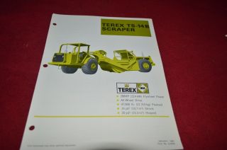 Terex Ts - 14b Scraper Pan Dealers Brochure Dcpa2 Ver3