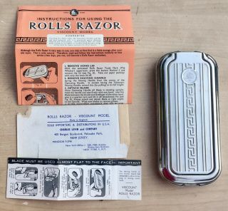 Antique Rolls Razor Ltd.  London,  England Viscount Model Box & Packing