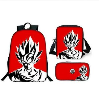 Summer Kids Dragon Ball Z Son Goku Backpack Satchel School Book Pen Bag Gift