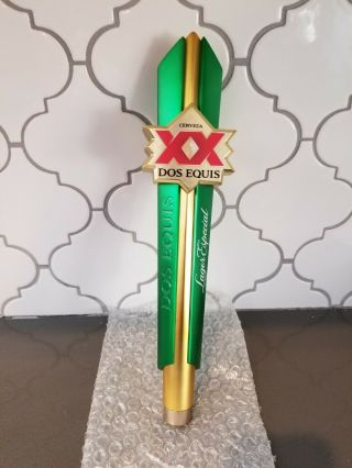 Dos Equis Lager Especial Beer Tap Handle Limited Edition - & F/s - 12.  5 " Tall