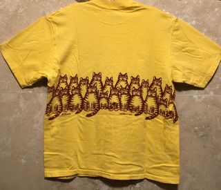 Vintage 1977 Kliban Too Many Cats Crazy Shirts Hawaii Kilban Mens/Unisex Large 3