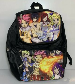 Fairy Tail Natsu Backpack Travel Satchel Lucy Knapsack Laptop Shoulder Bag